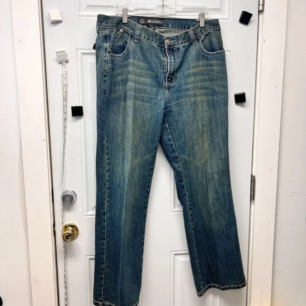 Men's G.tton W38xL32 Jeans Vintage Retro Y2K Grunge NOC3899